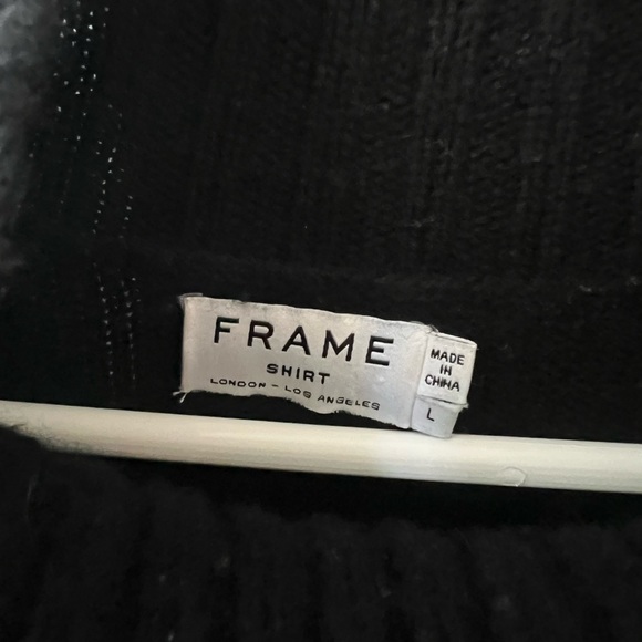 Frame black mock neck sweater size large - Picture 5 of 5